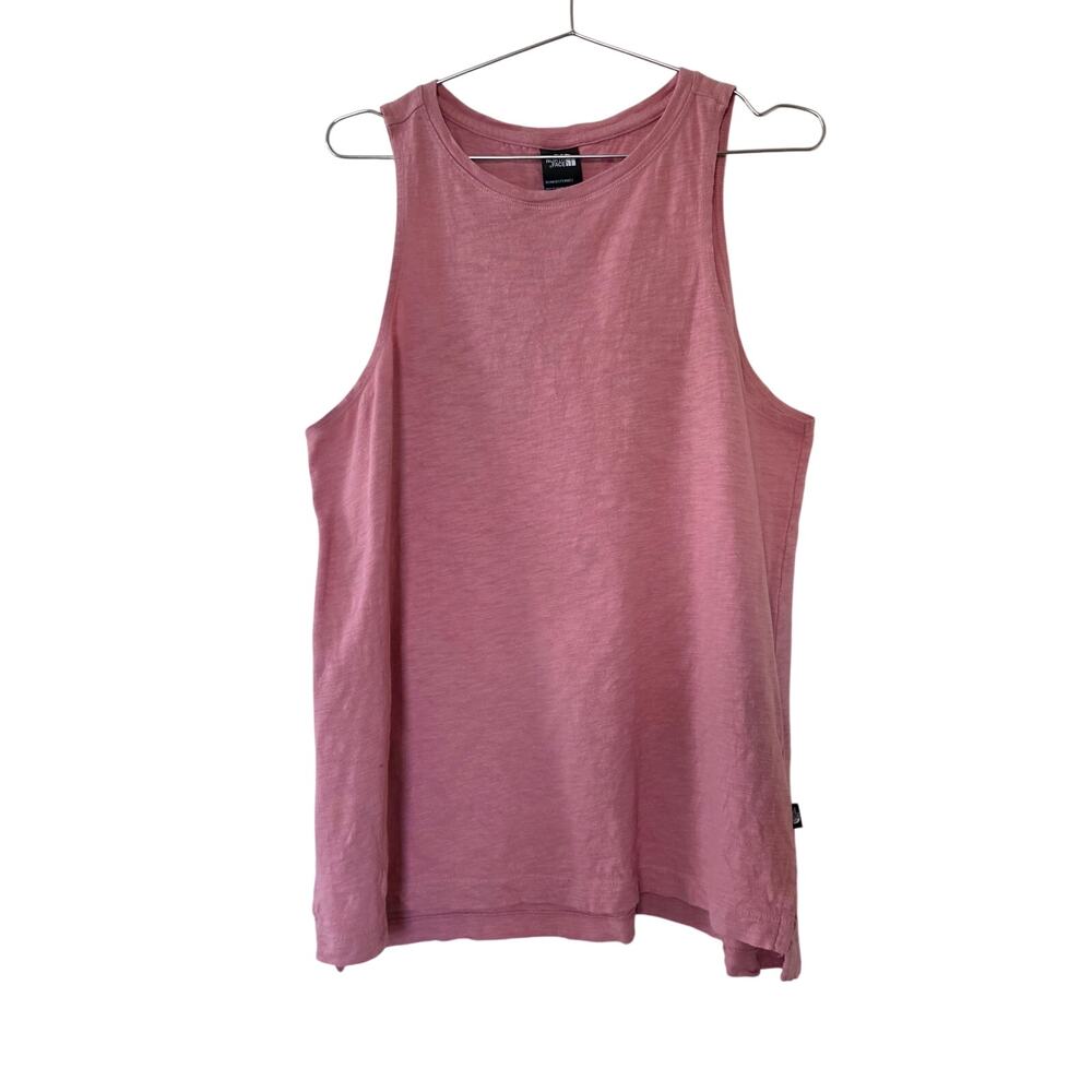 The North Face Peach Sleeveless Tank Top Womens Size L Cotton Casual Outdoor Tee